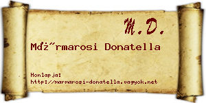 Mármarosi Donatella névjegykártya